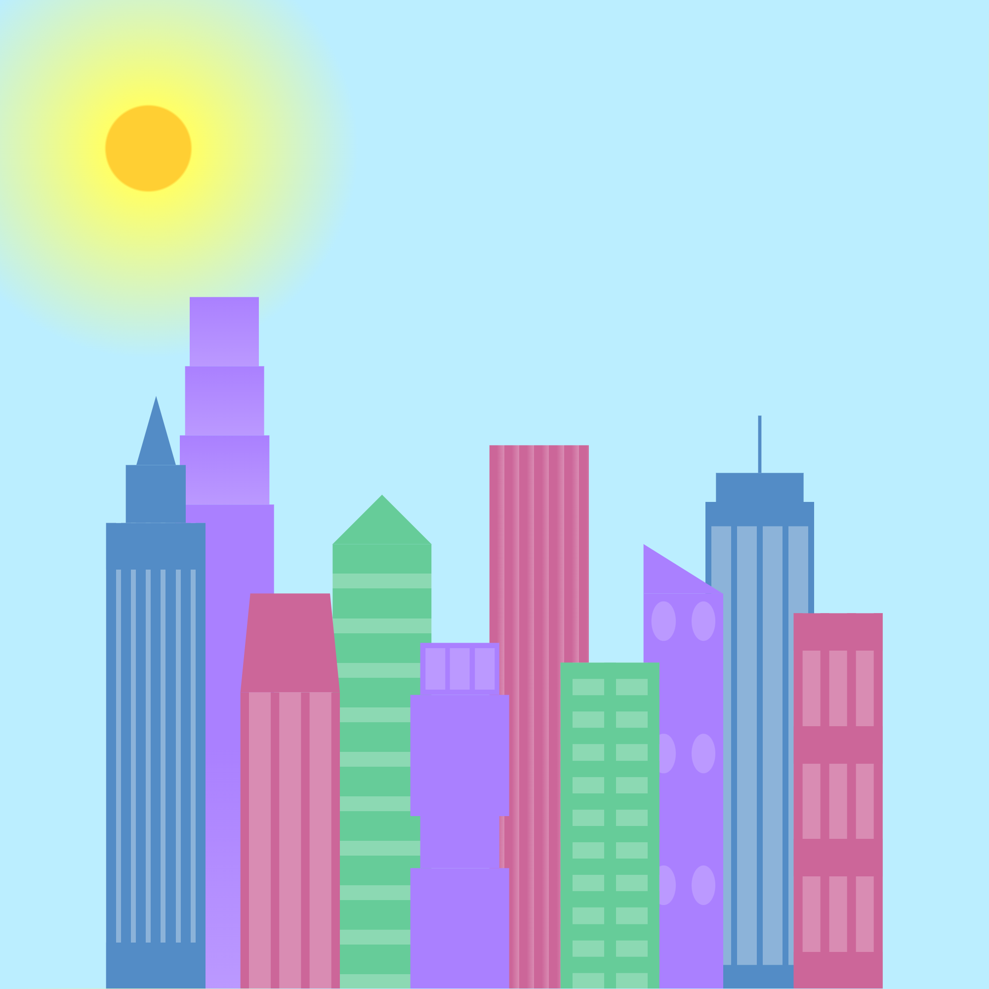 City Skyline Project Screenshot.